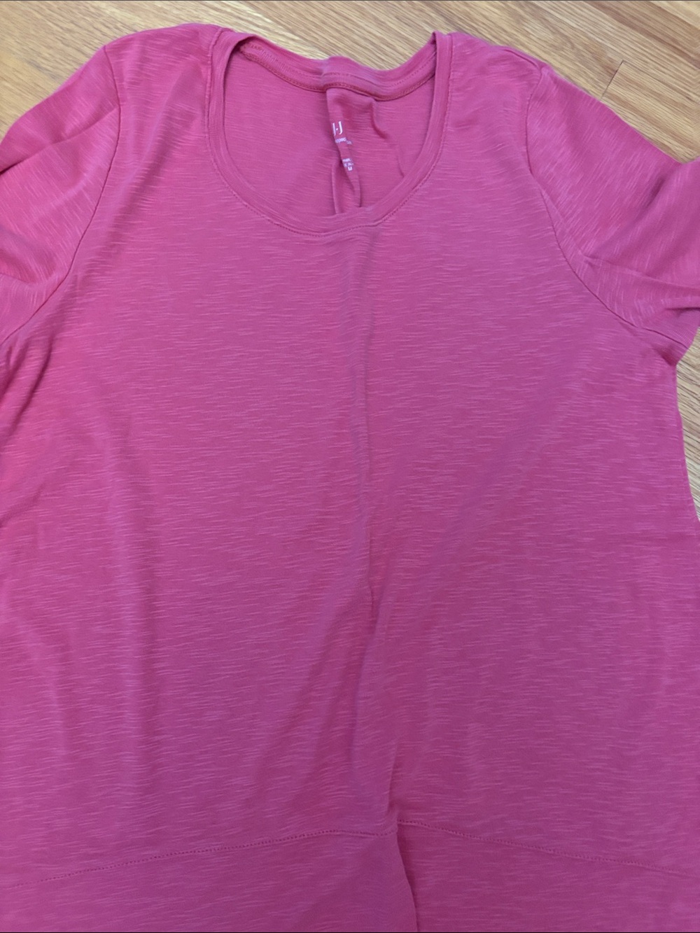 J. Jill Raspberry Red Short-Sleeve Scoop Neck Top